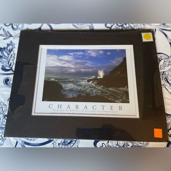 NEW! CHARACTER Contemporary & Photo Poster Motivational 11” x 14” Matted NWT - Picture 1 of 3